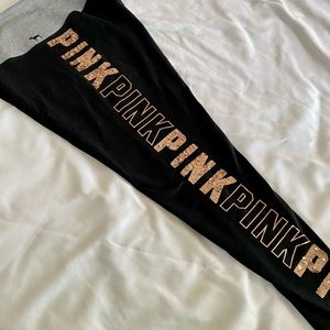 ✨VS PINK ✨Blingy Sequins YOGA pants
